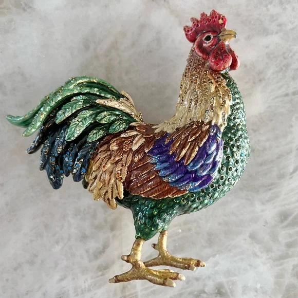 JAY STRONGWATER Collectors Jarvis Provence 6.5” Rooster with Bonus Display Stand - Picture 7 of 15